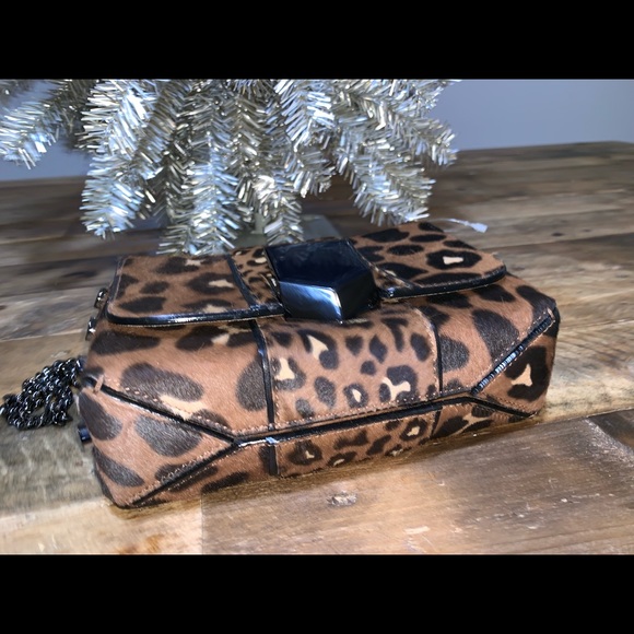 New Jimmy Choo Leopard Print Shoulder Bag - Picture 7 of 8